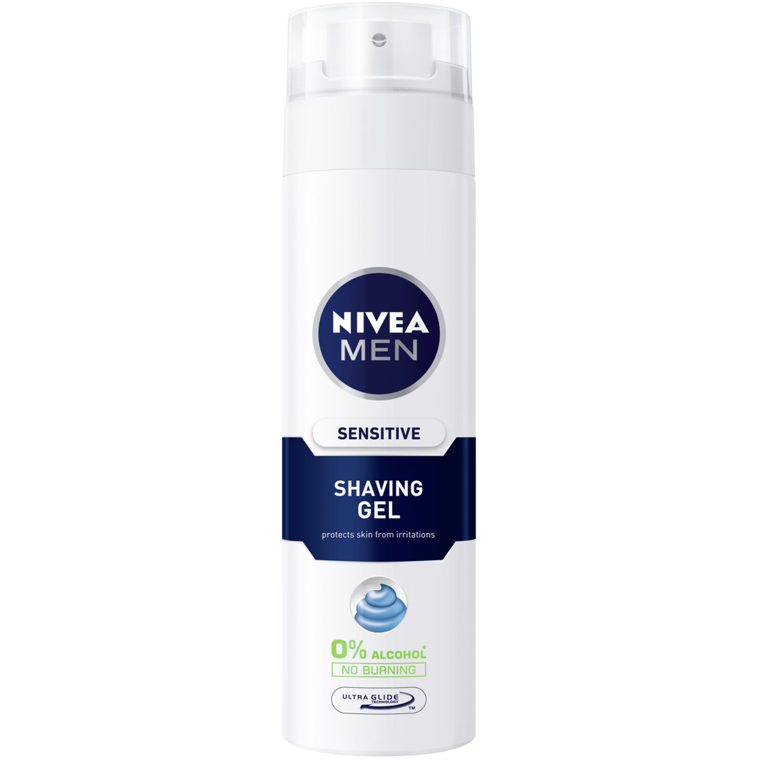 Nivea Men Sensitive Shaving Gel 30ml - White Image