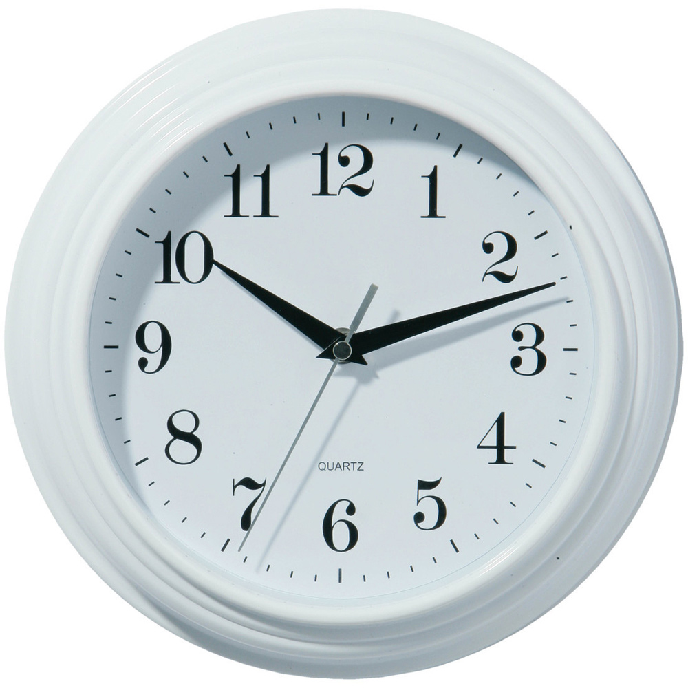 Premier Housewares White Vintage Design Wall Clock Image