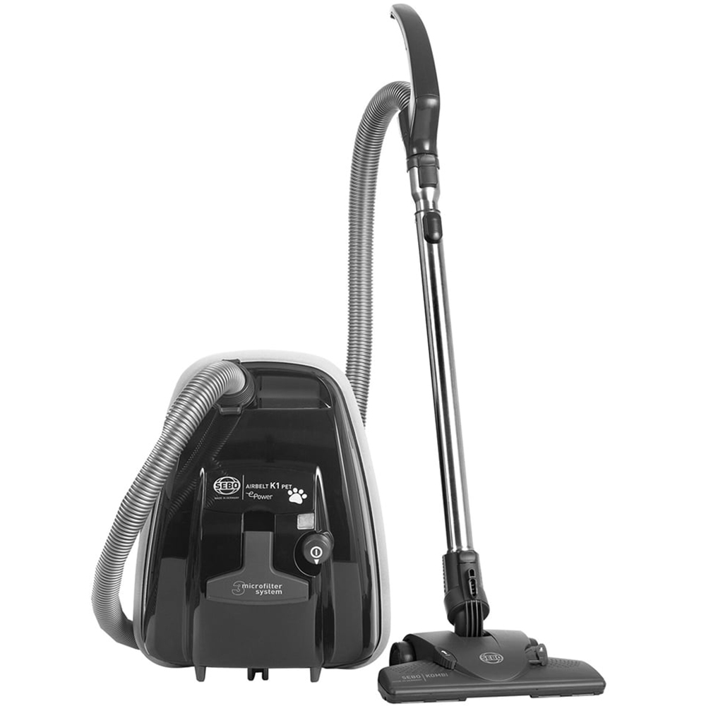 Sebo Airbelt K1 Pet Epower Cylinder Bagged Black Vacuum Cleaner 890W Image 1