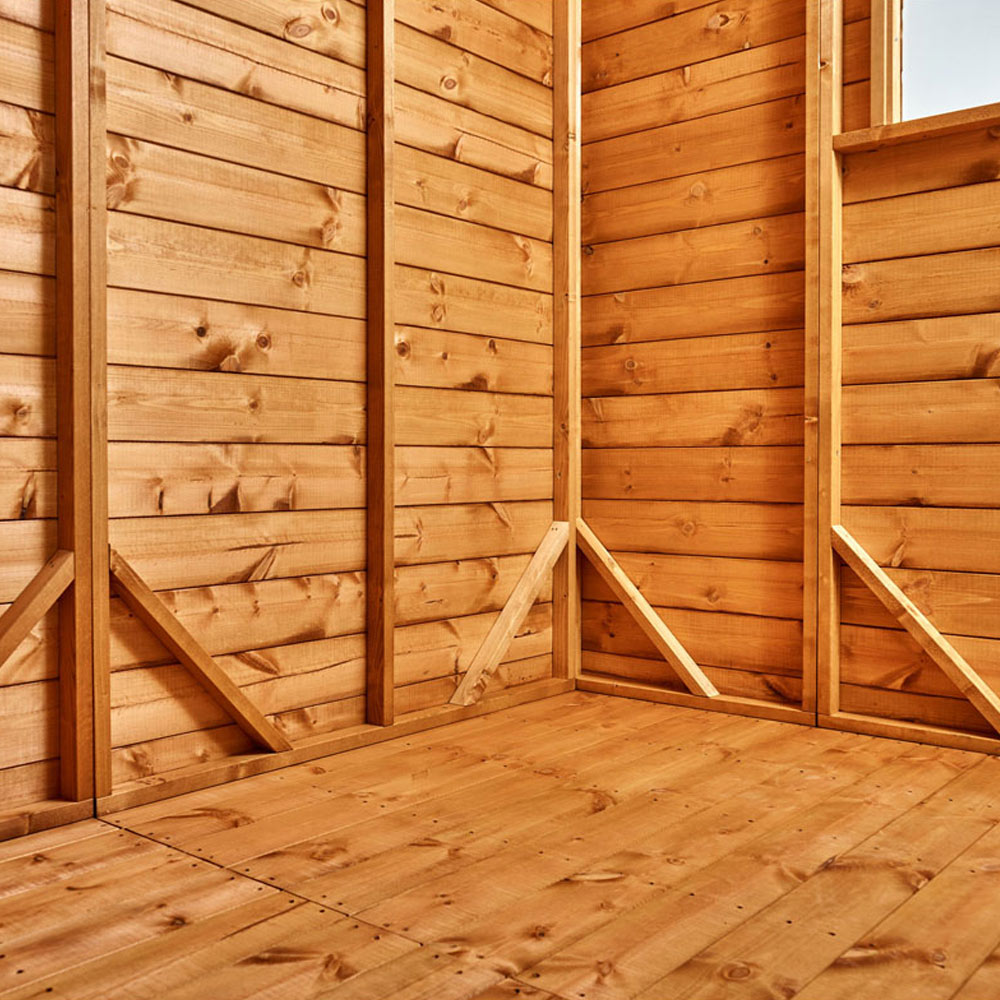 Power Sheds 10 x 4ft Double Door Pent Traditional Summerhouse Image 6