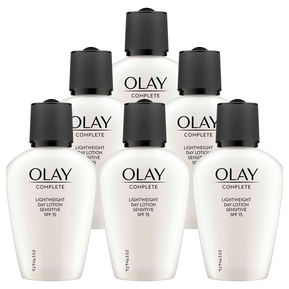 Olay Complete Day Fluid Moisturiser for Sensitive Skin Case of 6 x 100ml Image 1