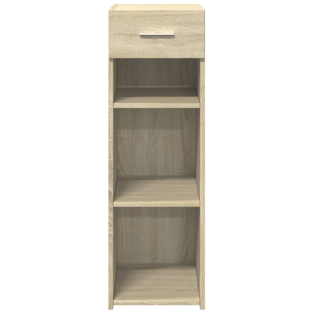 vidaXL Single Drawer 3 Shelf Sonoma Oak Sideboard Image 4