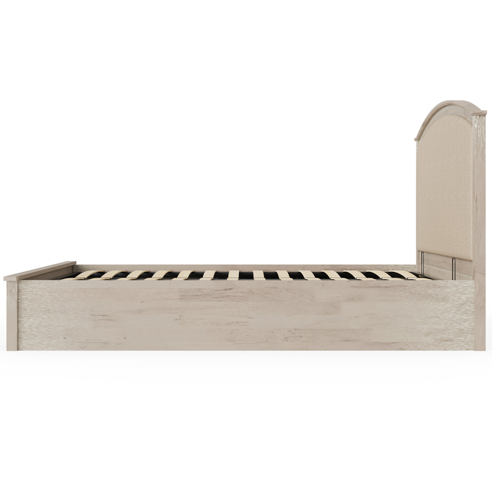 GFW Madrid King Size Limed Oak Ottoman Bed Image 5