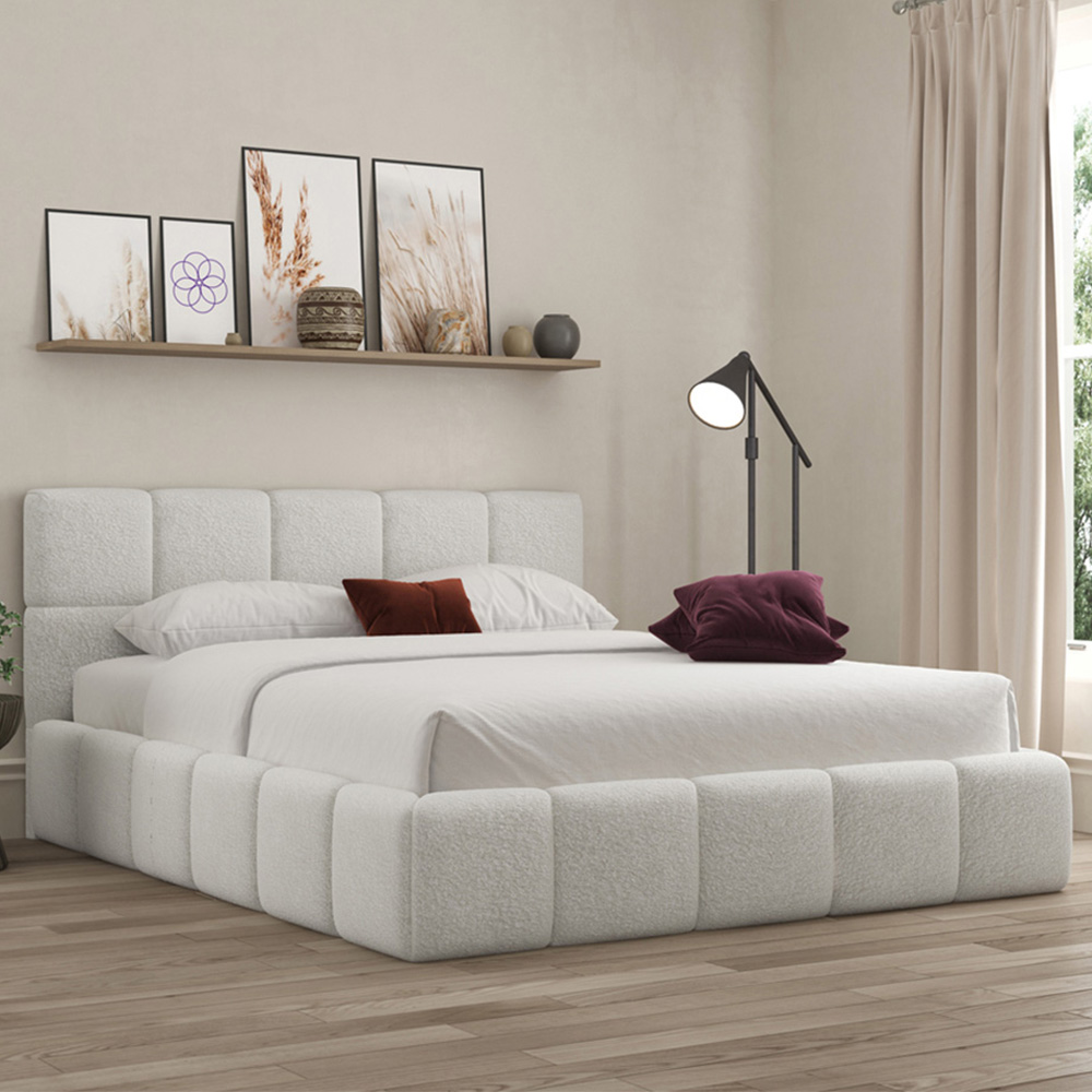 DS Living Ovella Double Dove Cubed Ottoman Bed Image 1