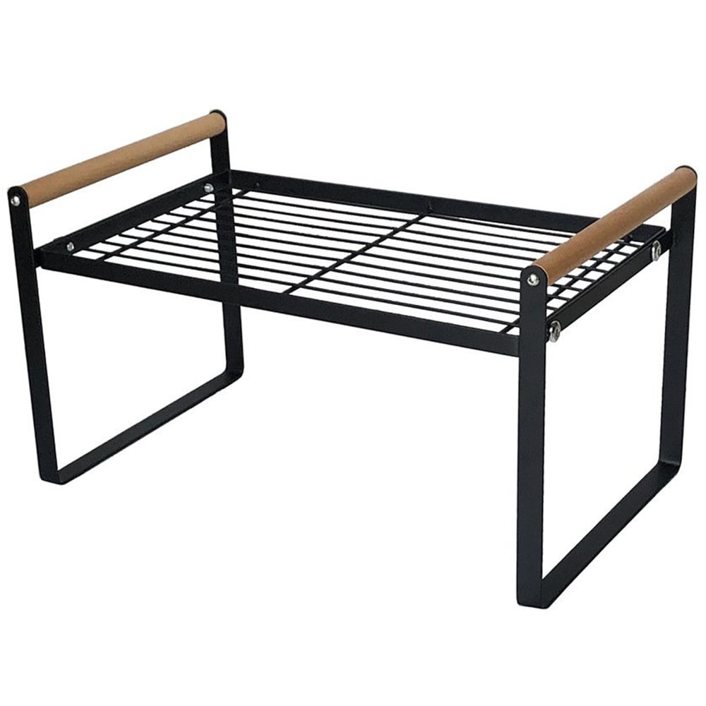 Living and Home Black Freestanding Spice Herb Rack Image 1