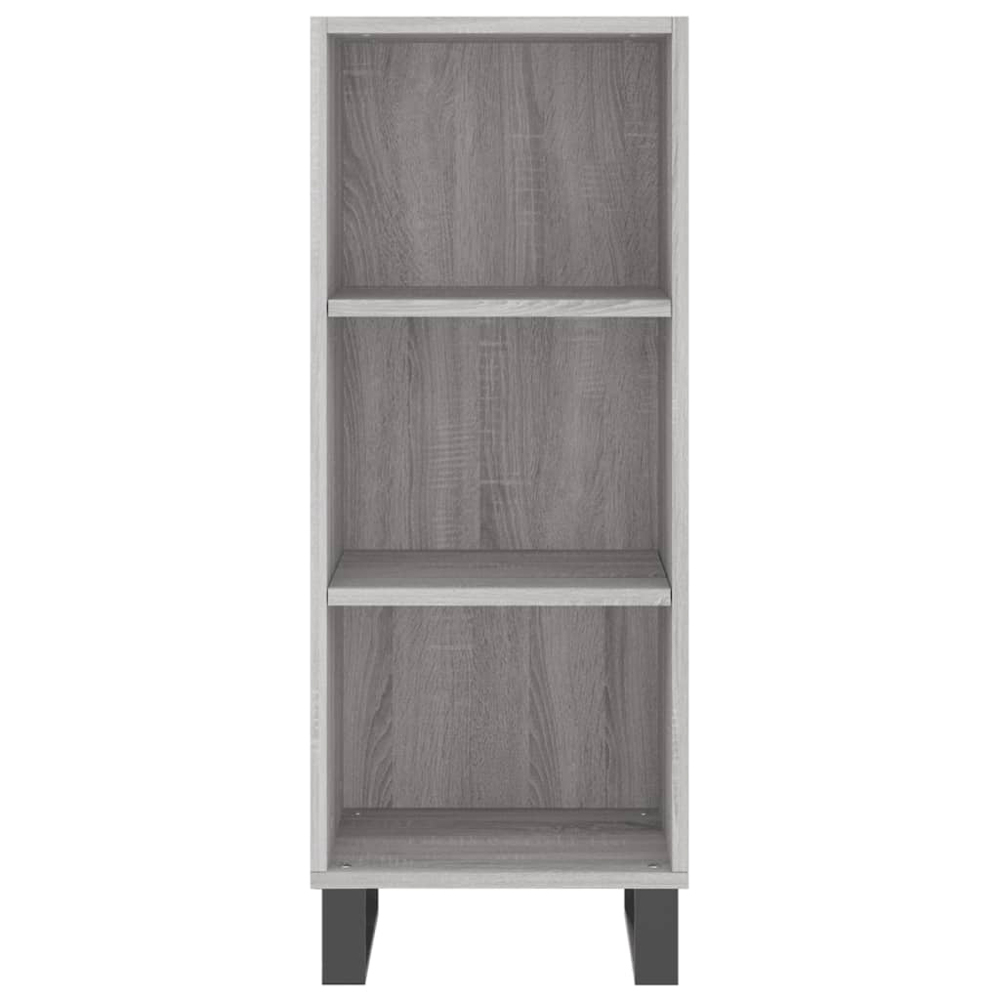 vidaXL Single Door 3 Shelf Grey Sonoma Highboard Image 8