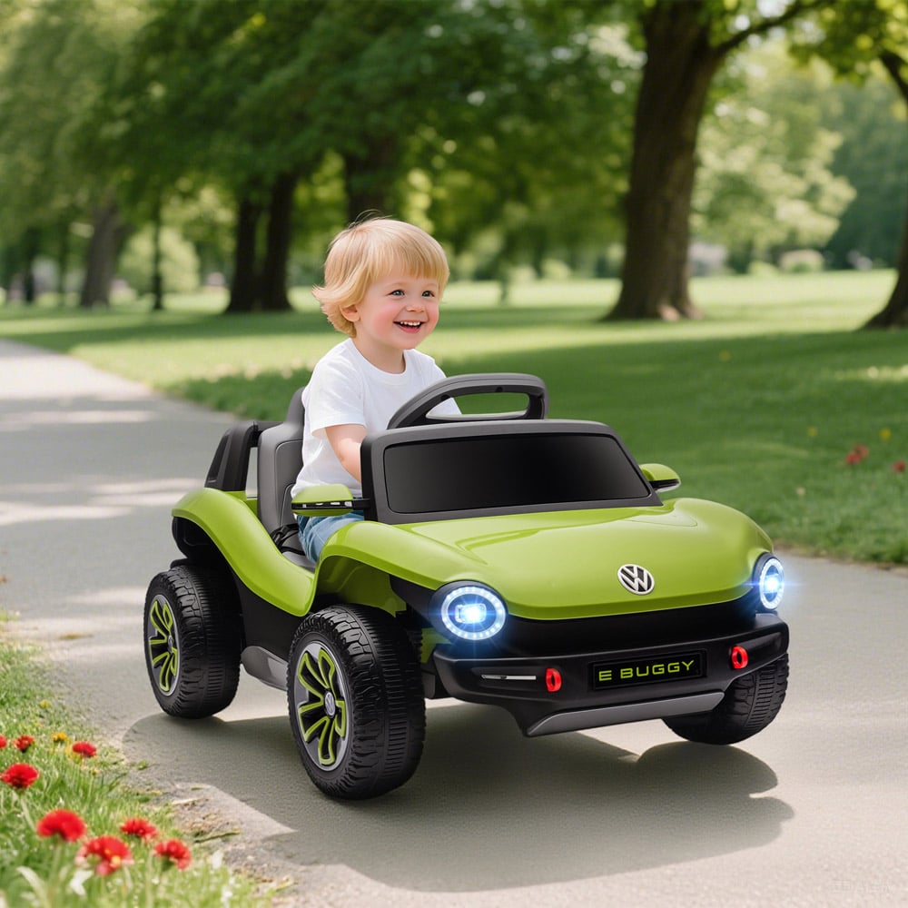 Tommy Toys Green Volkswagen Licensed Kids Electric Car with Remote Image 2
