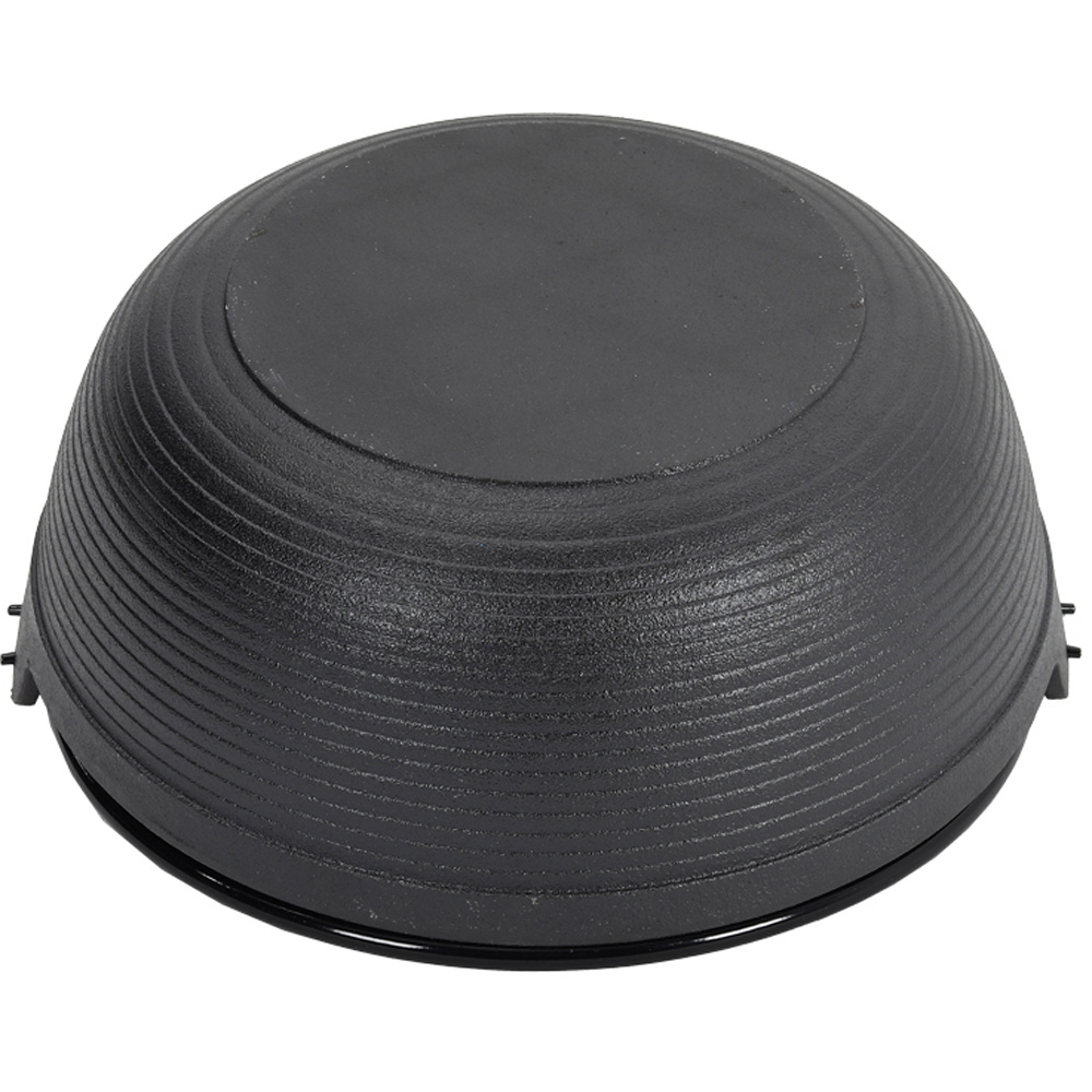 Living and Home Dia Cast Iron Campfire Cooking Pot with Wooden Lid 29cm Image 3