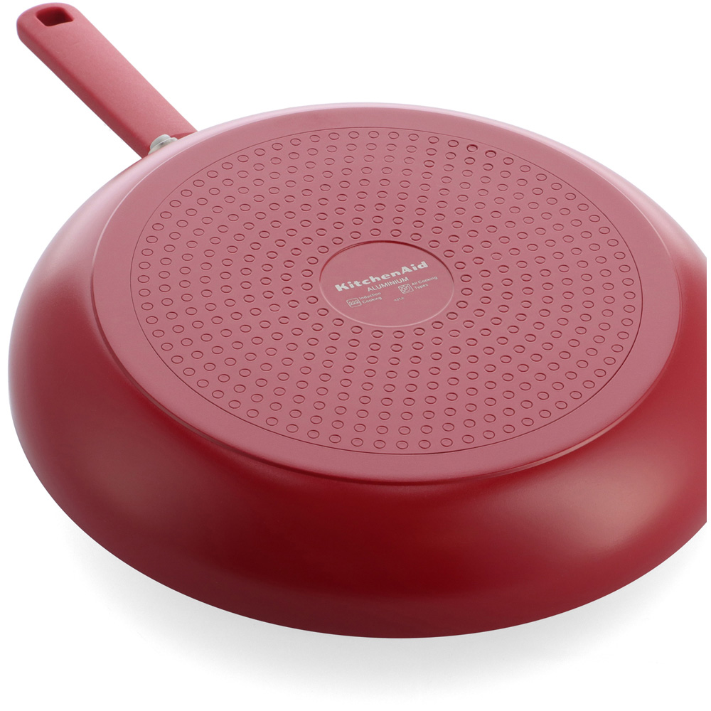 KitchenAid 28cm Empire Red Coloured Aluminium Frying Pan Image 3