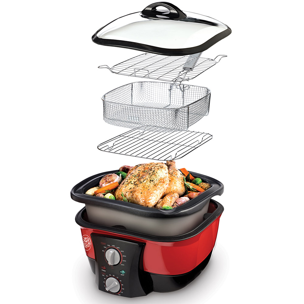 JML 8 in 1 Red and Black 5L Go Cooker 1500W Image 4
