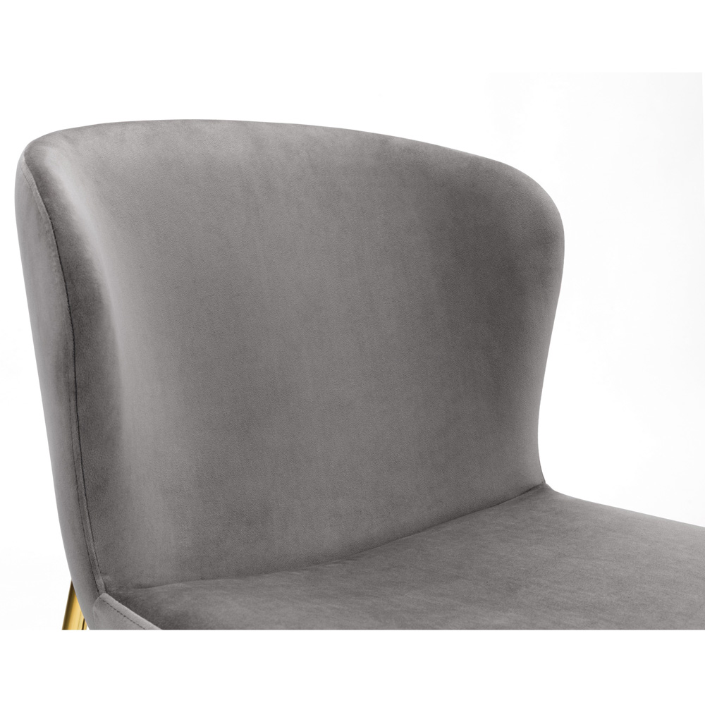 Julian Bowen Harper Set of 2 Grey Dining Chair Image 5