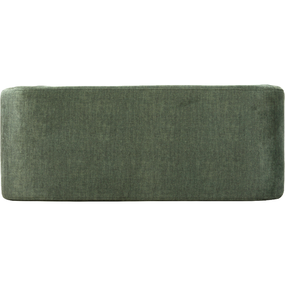 Living and Home Green Textured Velveteen Arch-Shaped Bench Image 4