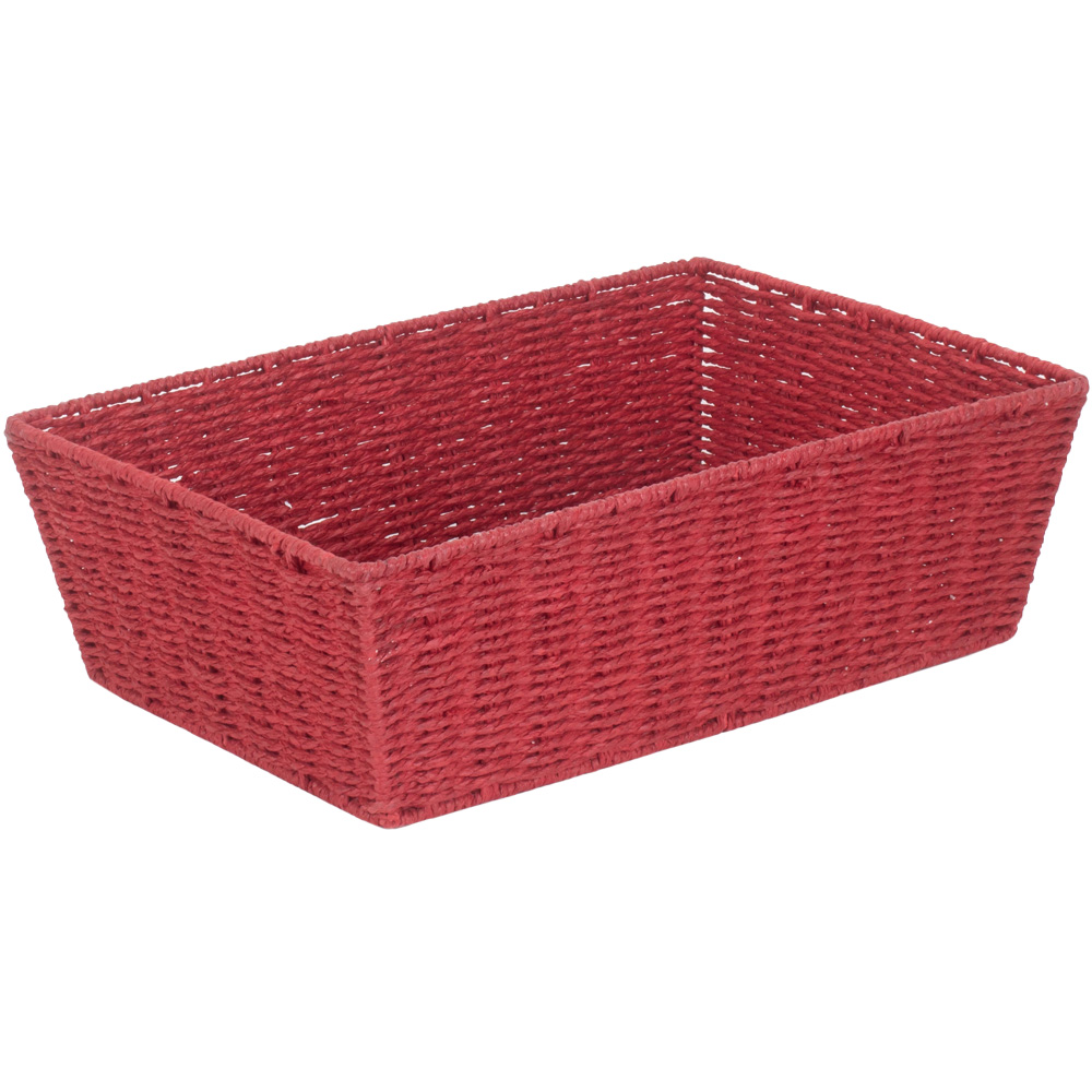 Red Hamper Extra Large Red Paper Rope Tray Image 1