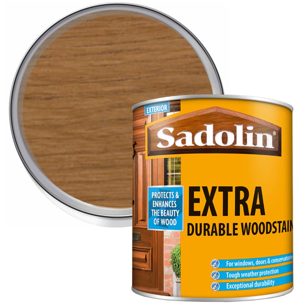 Sadolin Extra Natural Exterior Woodstain 1L Image 1