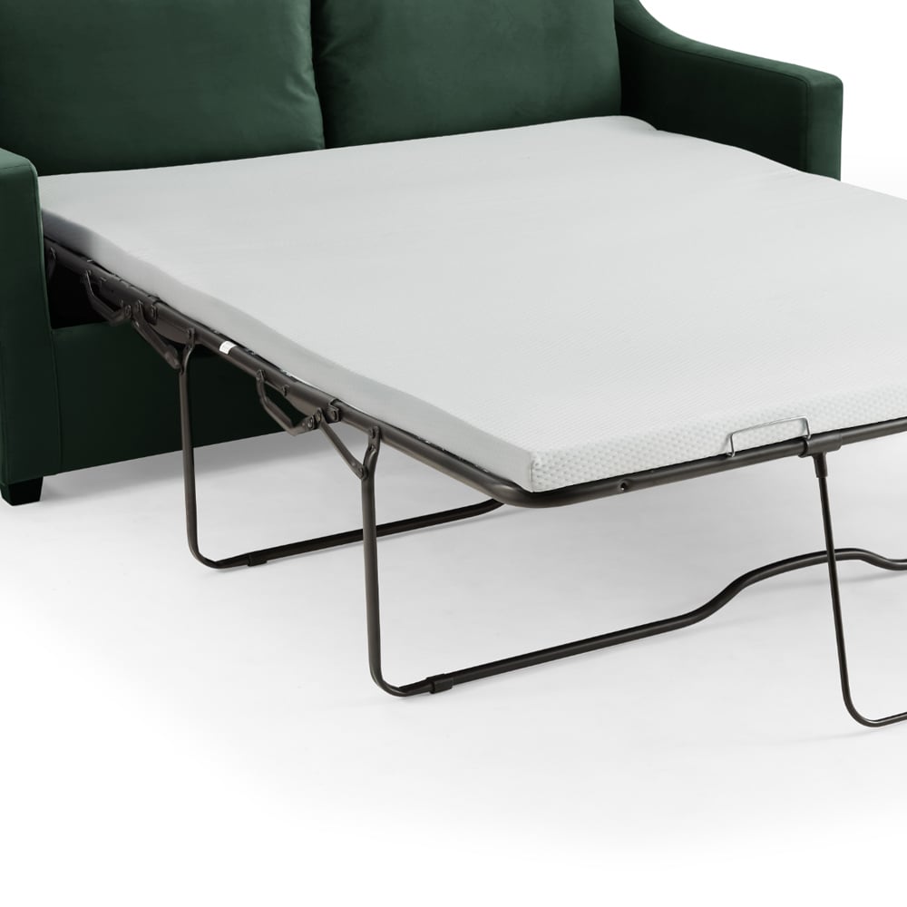 Home Detail Cooper Small Double Sleeper Green Velvet Pull Out Sofa Bed Image 7