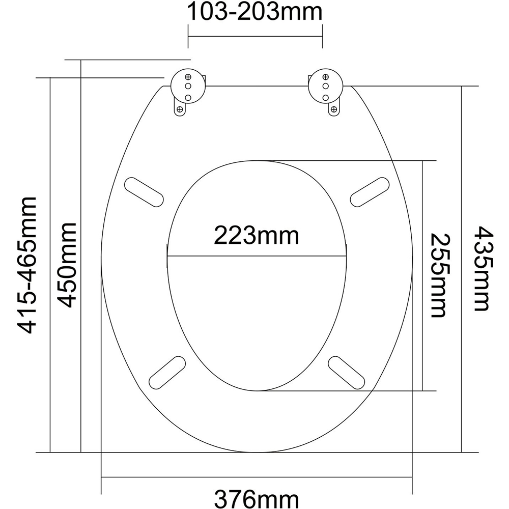 Toronto Oak Effect Toilet Seat Image 9