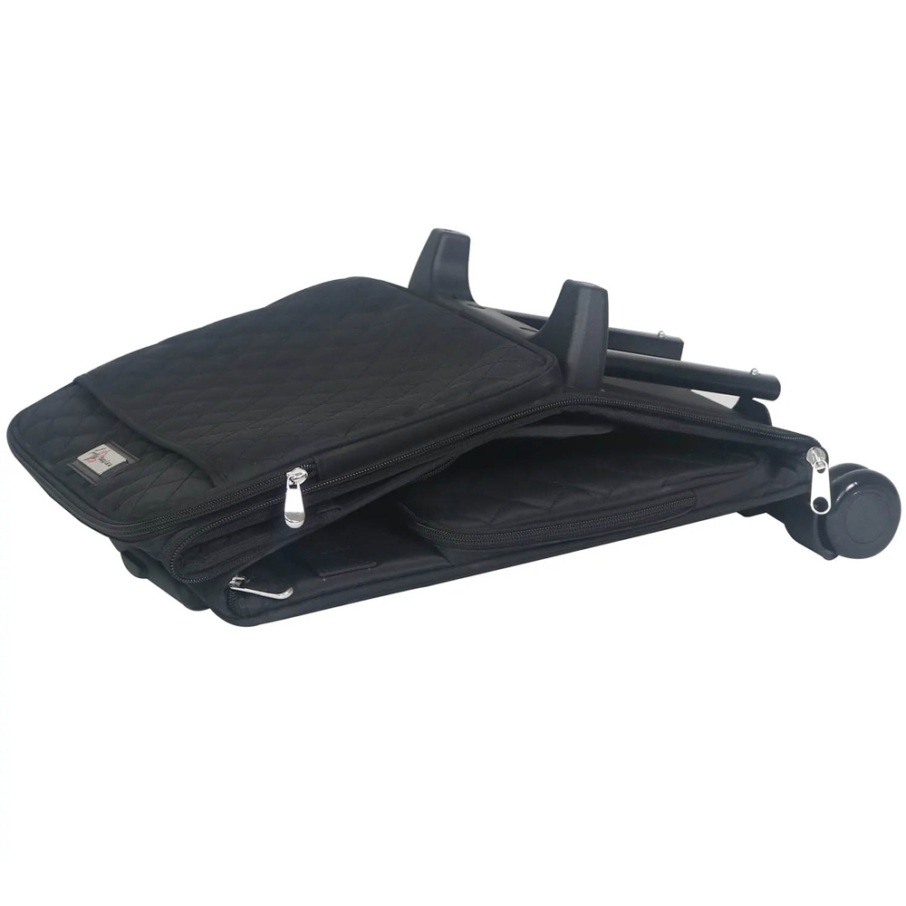 Everything Mary EVM12790-1 Black Collapsible Quilted Craft Trolley Bag 36.2 x 22.2 x 39.4cm Image 9