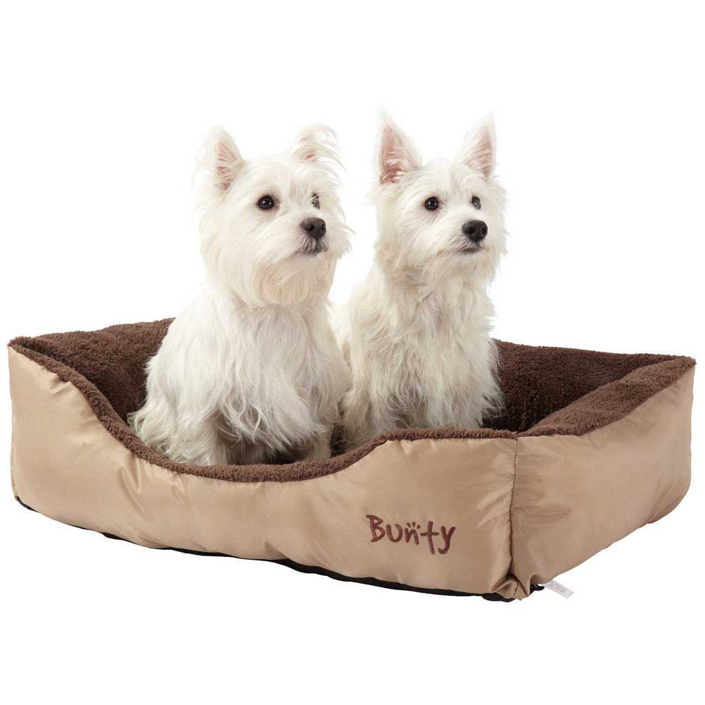 Bunty Deluxe Large Cream Soft Pet Basket Bed Image 2