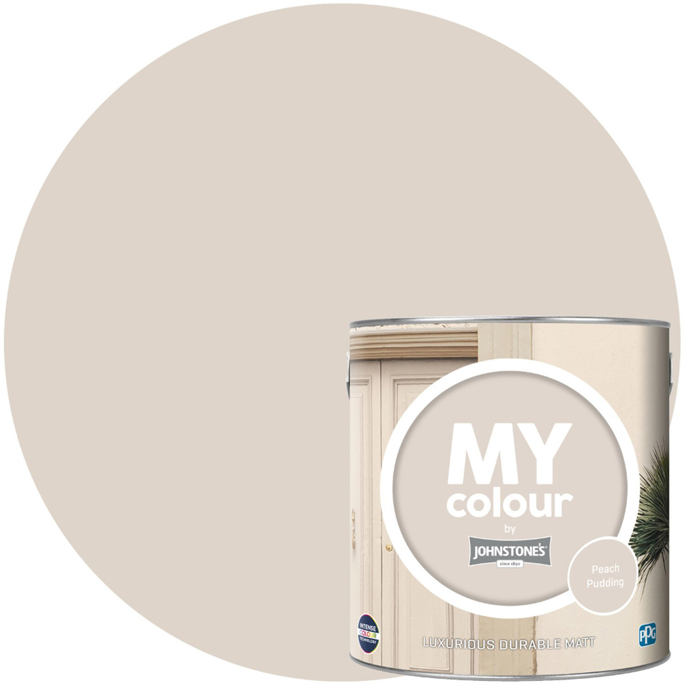 Johnstone's MY Colour Luxurious Durable Matt Paint Peach Pudding Image 4