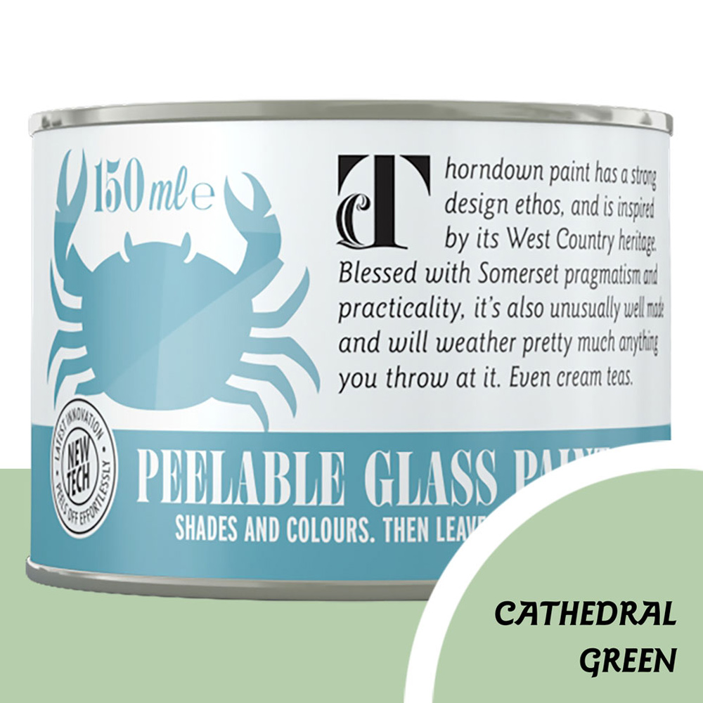 Thorndown Cathedral Green Peelable Glass Paint 150ml Image 3