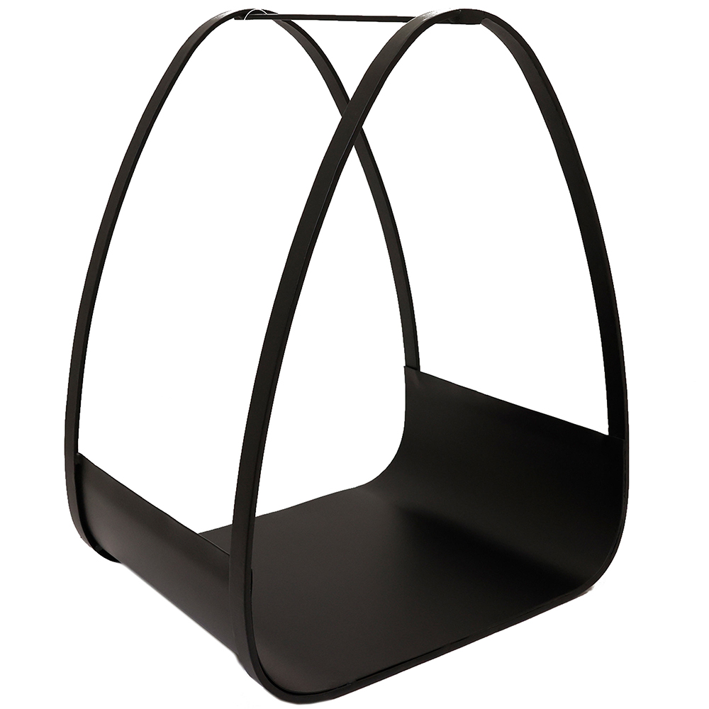 Charles Bentley Black Triangle Log Holder Image 1