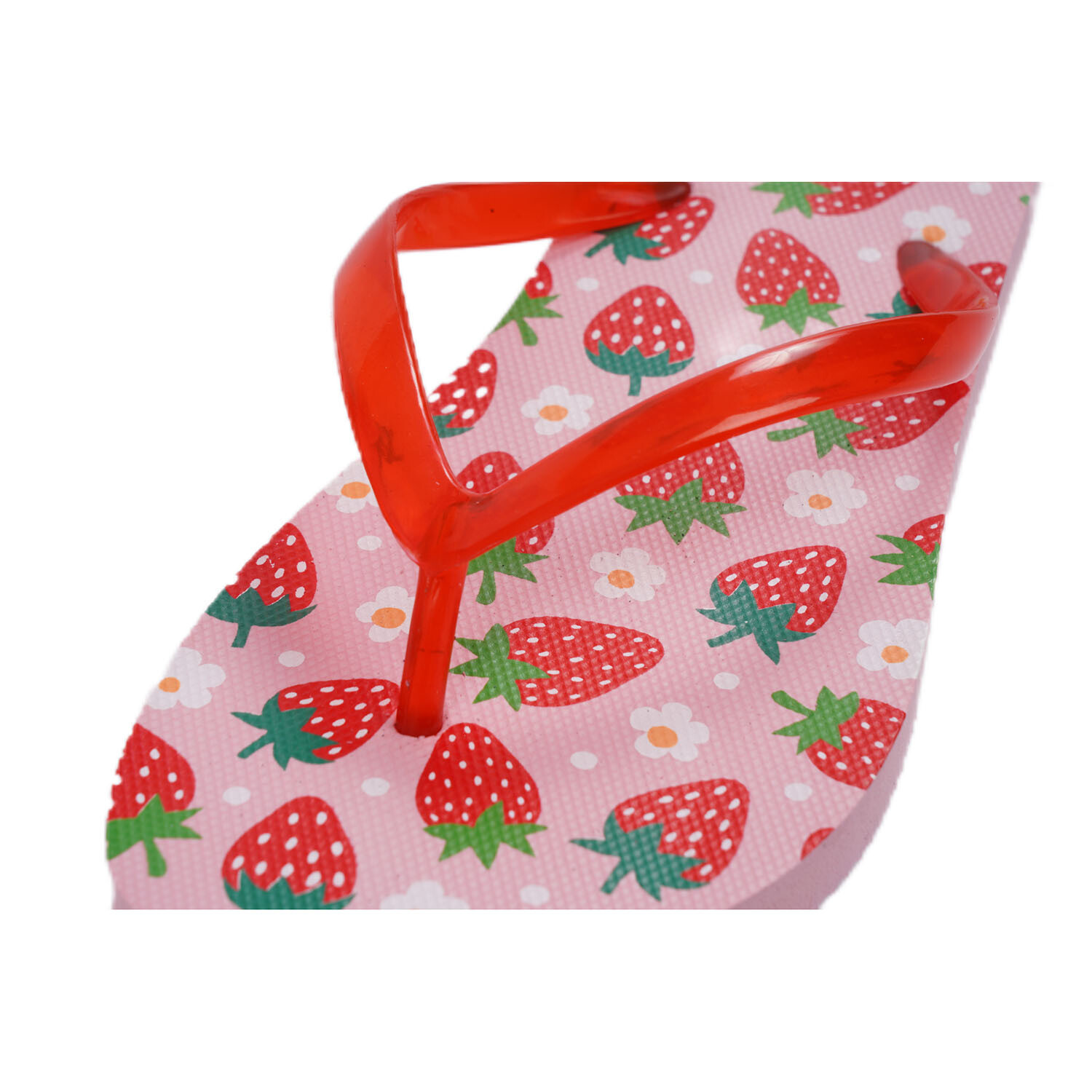 Strawberry Flip Flops - Pink and Red Image 4