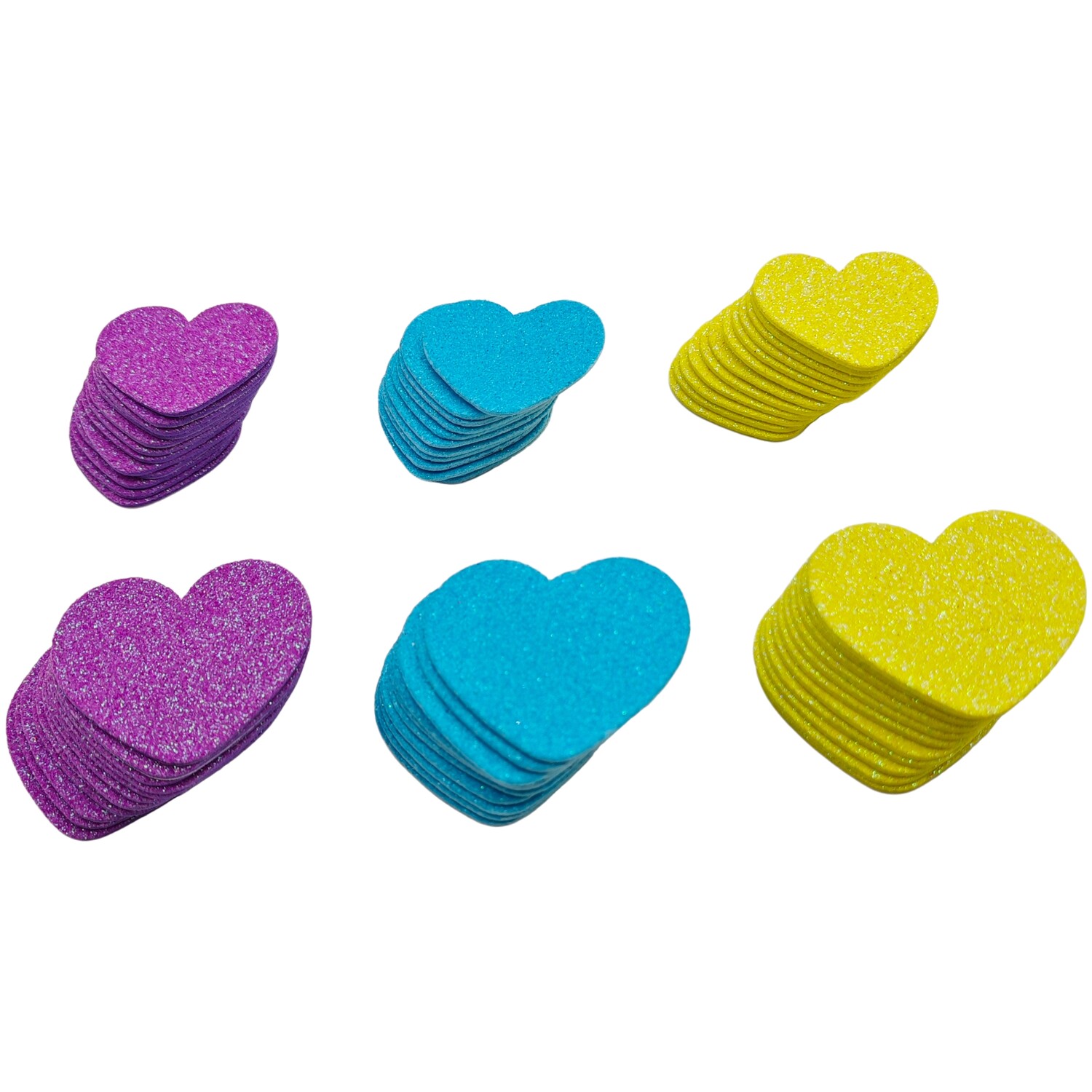 204 Piece Heart Foam Sticker Set Image 3