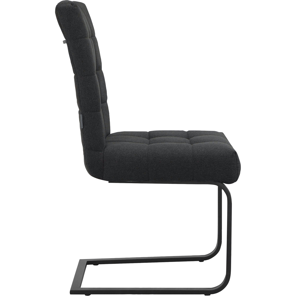Dorel Terza Set of 2 Black Fabric Dining Chair Image 4