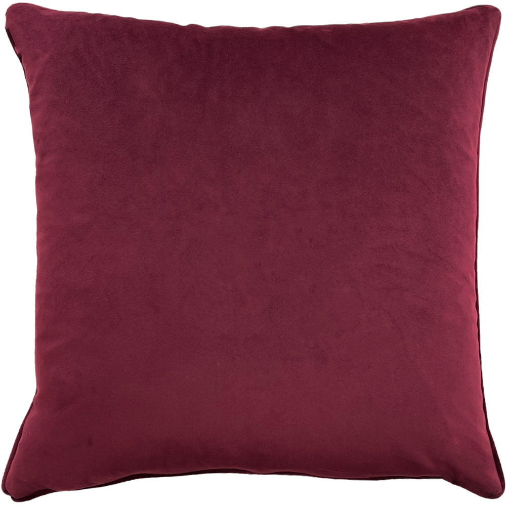 Evans Lichfield Christmas Shiraz Mirrored Stag Watercolour Printed Piped Cushion 43 x 43cm Image 2