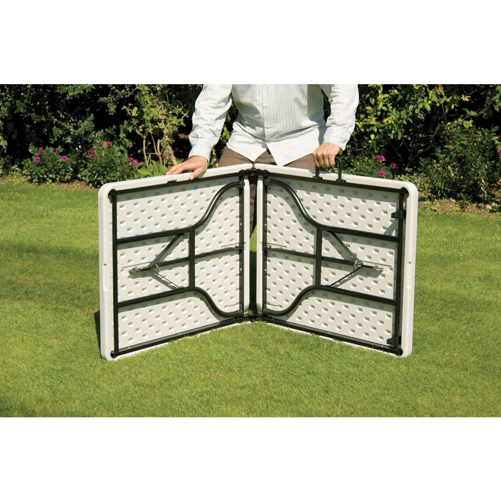 Greenhurst Folding Table White 6ft Wilko