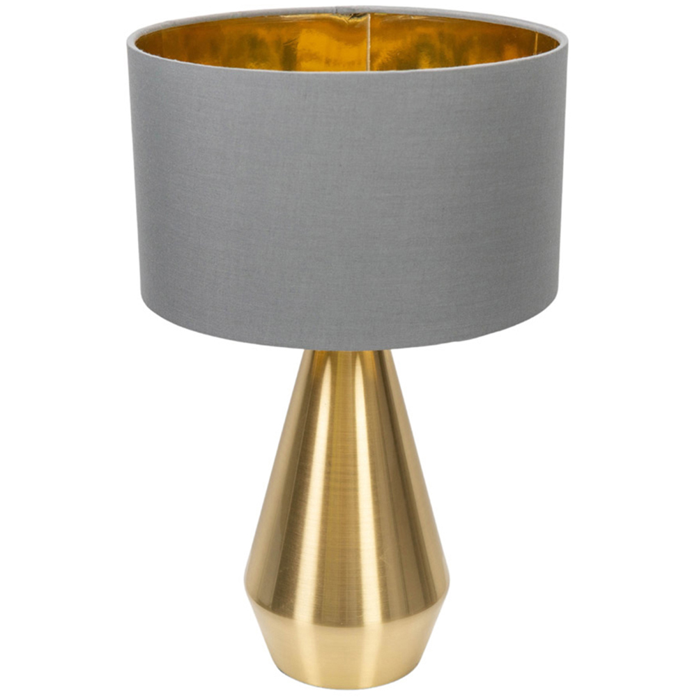 ValueLight Jax Grey Gold Inner Shade Gold Dimmable LED Touch Table Lamp Image 1