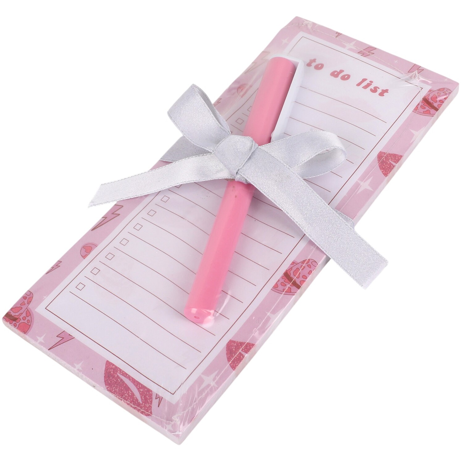 Let's Dance Magnetic Note Pad with Pen Pink Image 3