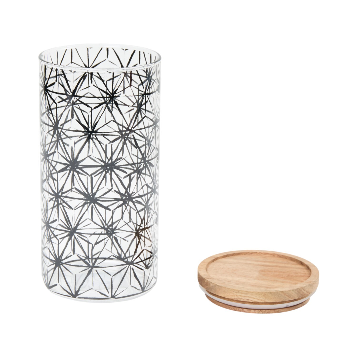 Glass Canister with Acacia Lid 1l Image 3