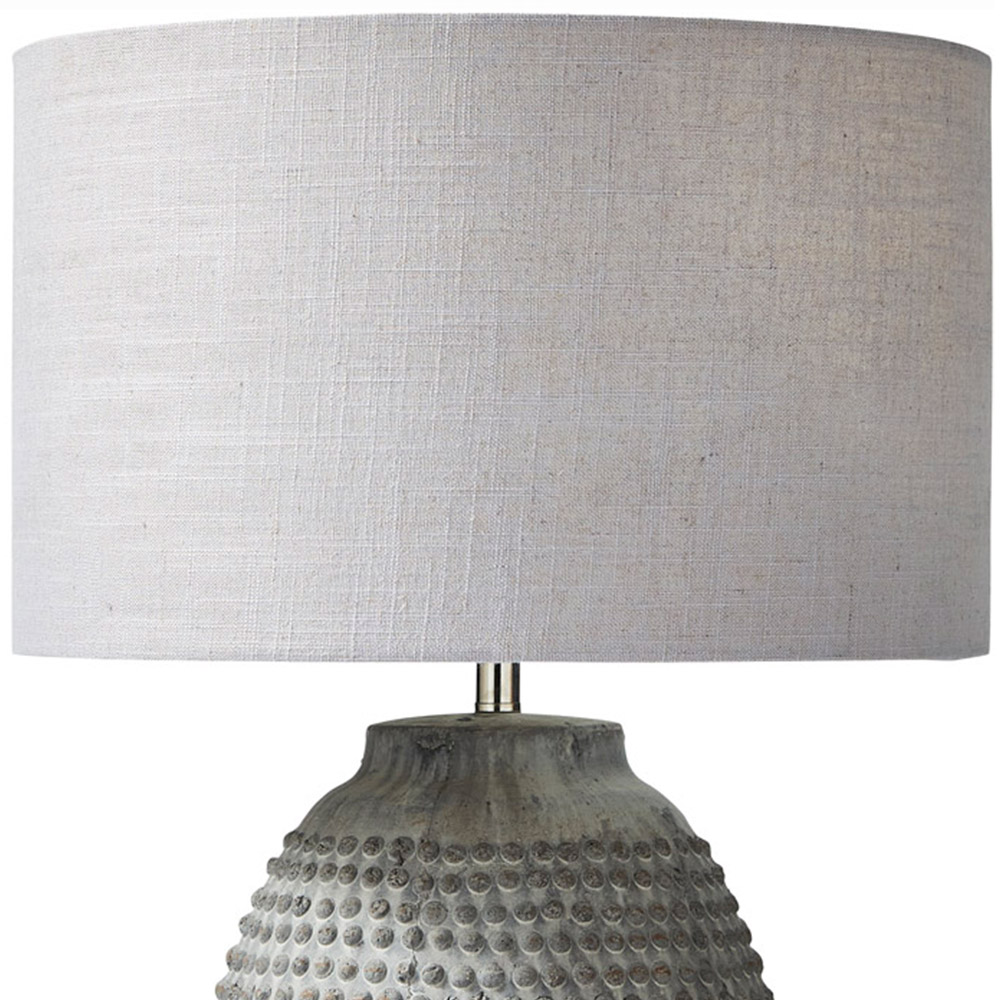 The Lighting and Interiors Grey Ludlow Bobble Table Lamp Image 5