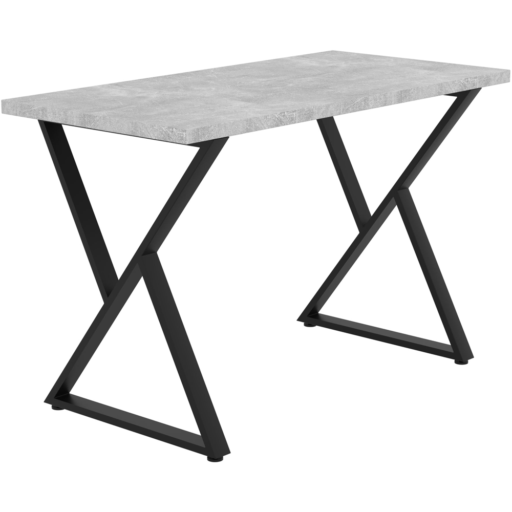 Shefa Chicago 6 Seater Dining Table Concrete Grey Image 2