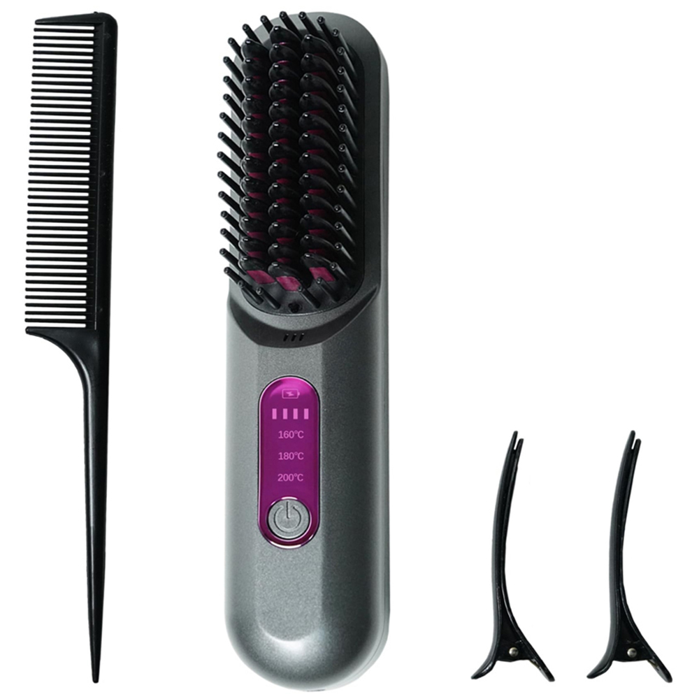 Alivio 3-Speed Black and Pink Hair Straightener Image 3