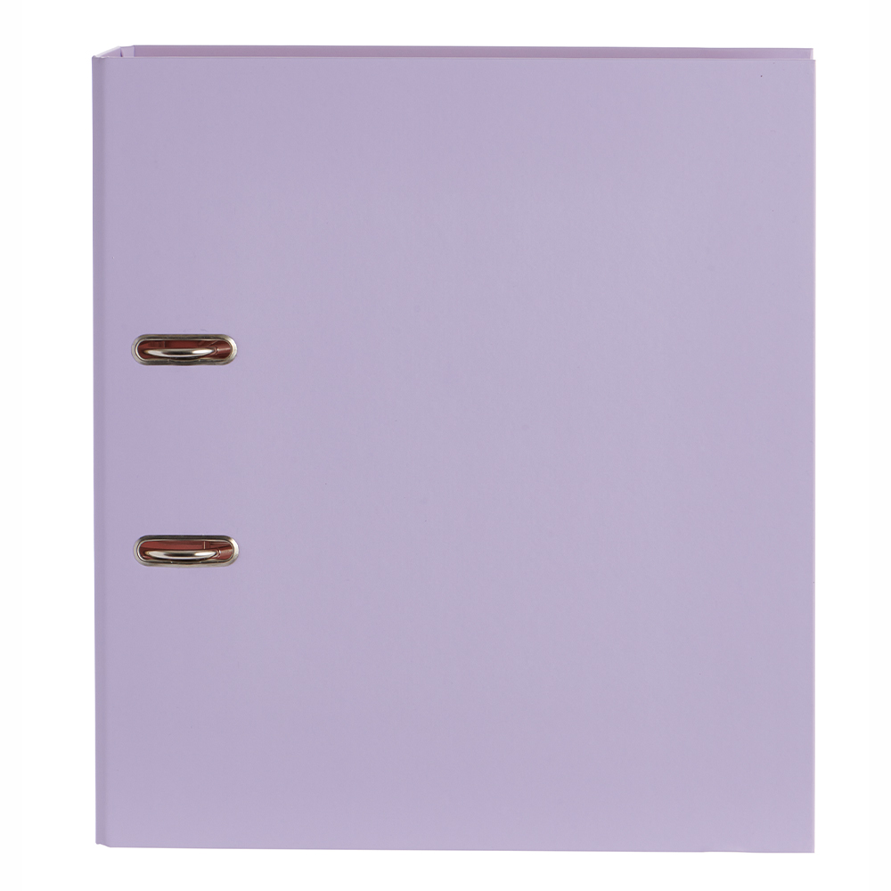 Wilko A4 Lilac Lever Arch File Image 2