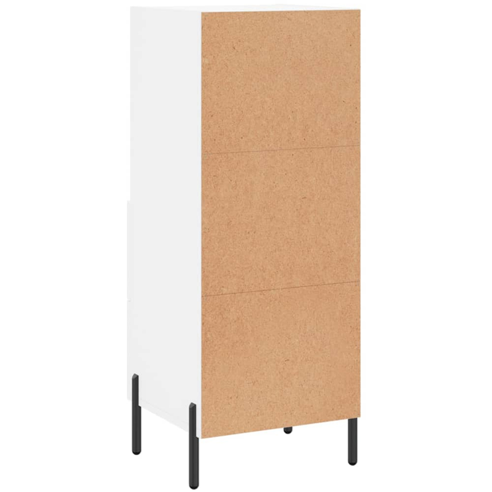 vidaXL 2 Drawer 2 Shelf White Sideboard Image 8