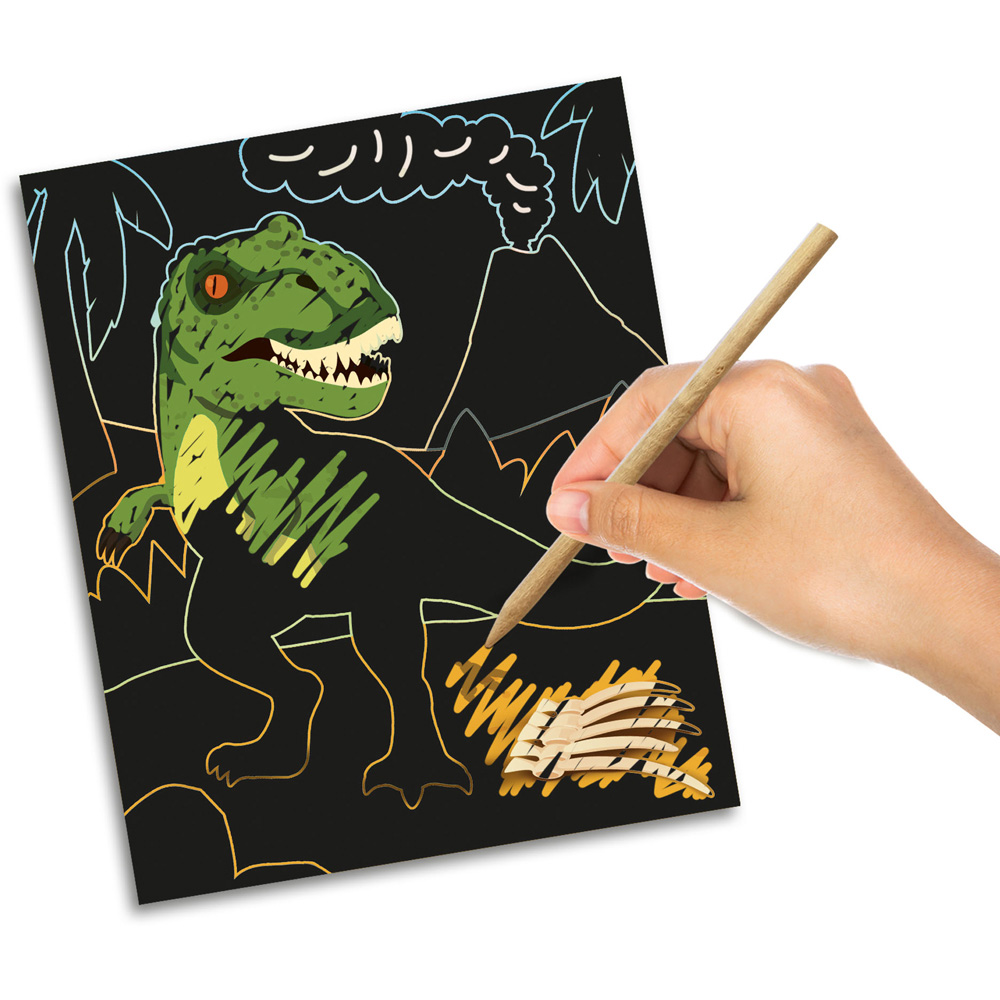 SES Creative Dinosaurs Glow in the Dark Scratch Image 4