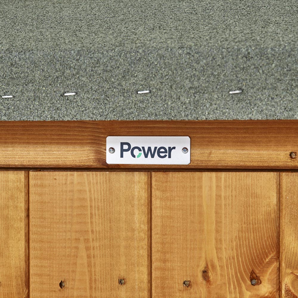 Power Sheds 18 x 6ft Double Door Pent Wooden Shed Image 3