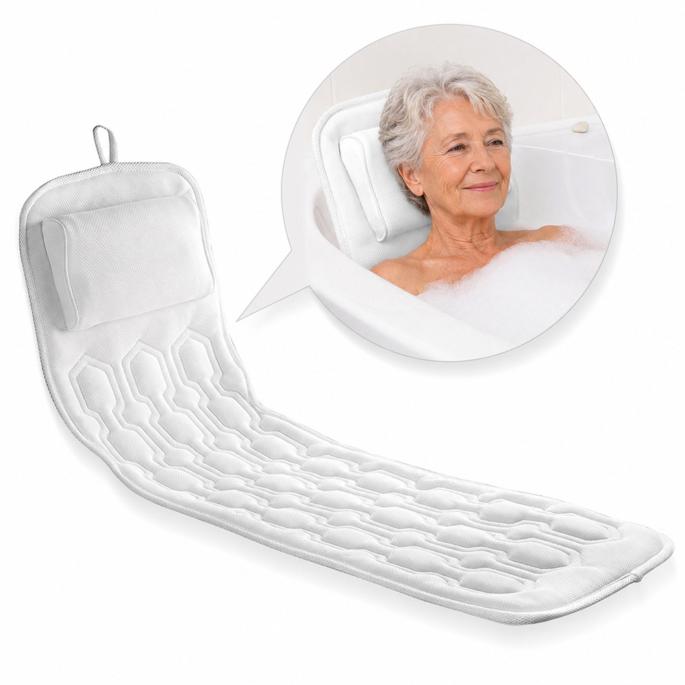 Avilo White Body Bath Pillow 118cm Image 3