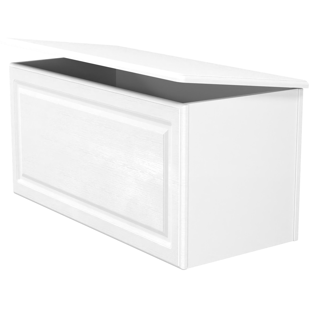 Crowndale Pembroke Matt White Lid Top Blanket Box Ready Assembled Image 6