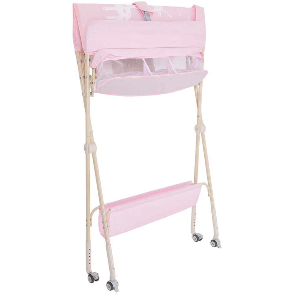H&O Direct Folding Baby Diaper Changing Station with Wheels Image 3