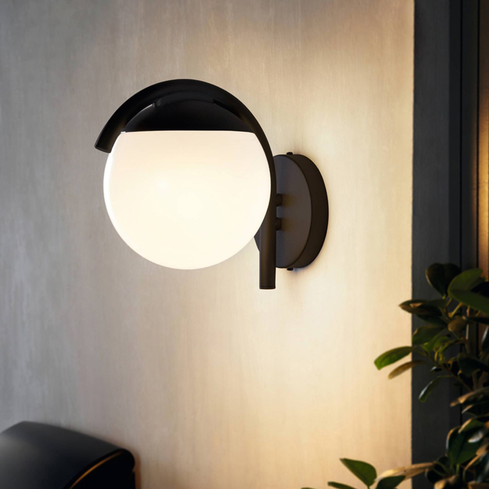 EGLO Prata Vecchia Black Exterior Wall Light Image 2
