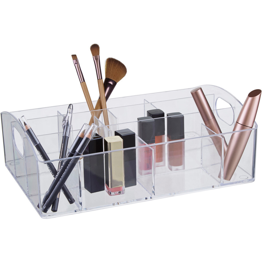 Premier Housewares Clear 10 Compartment Cosmetic Organiser Image 3