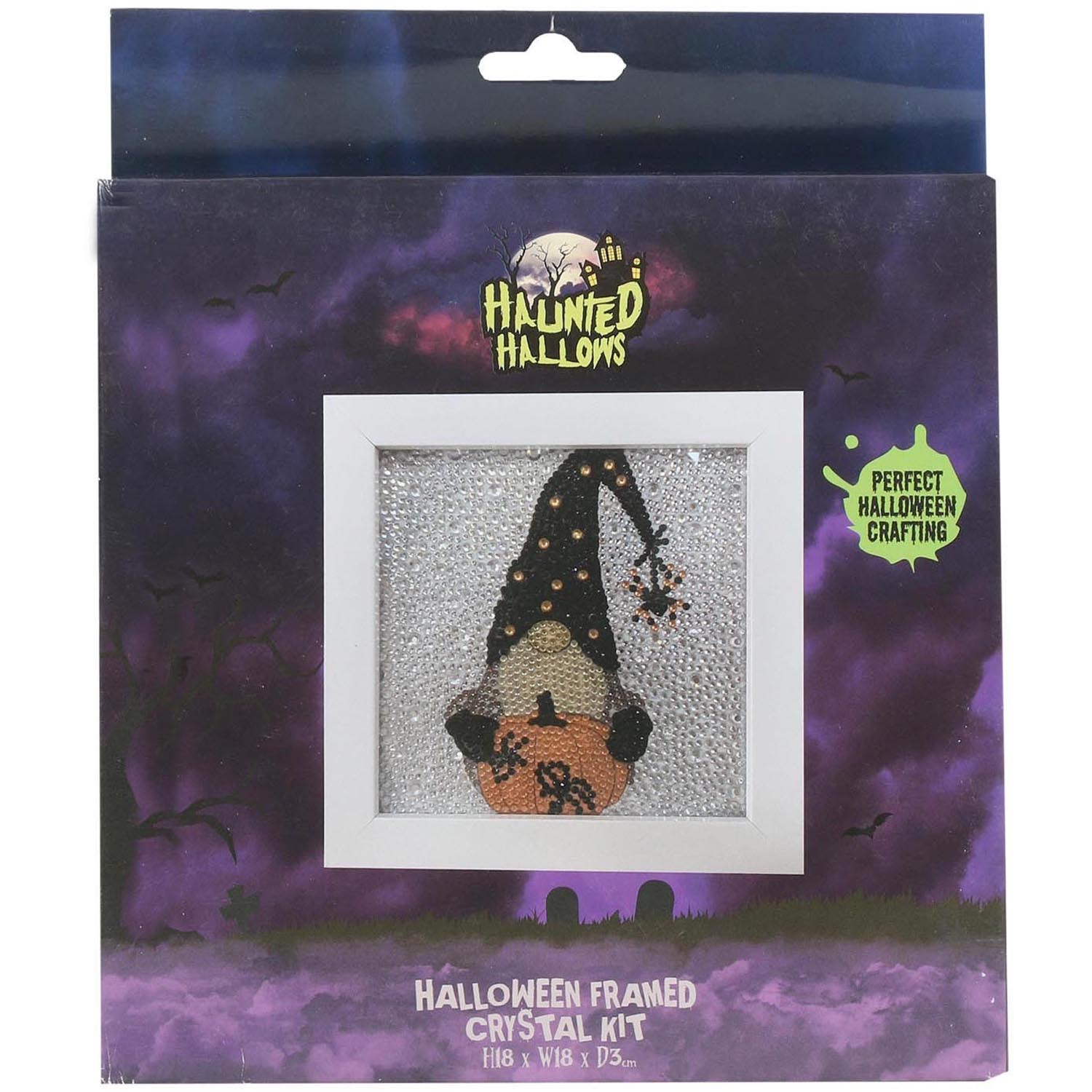 Haunted Hallows Halloween Framed Crystal Art Kit Image 1