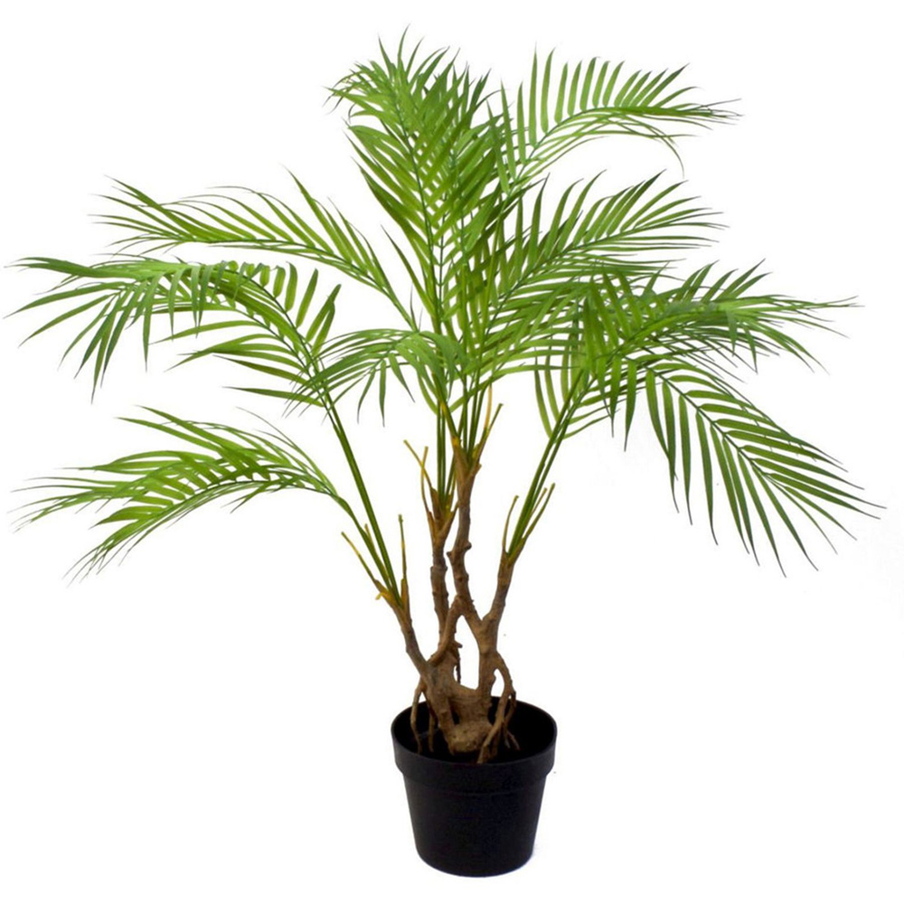 Leaf Palm Artificial Tree Pot with Moss Covered Finish 3ft Image