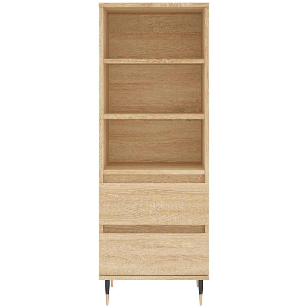 vidaXL 2 Drawer 3 Shelf Sonoma Oak Highboard Image 5