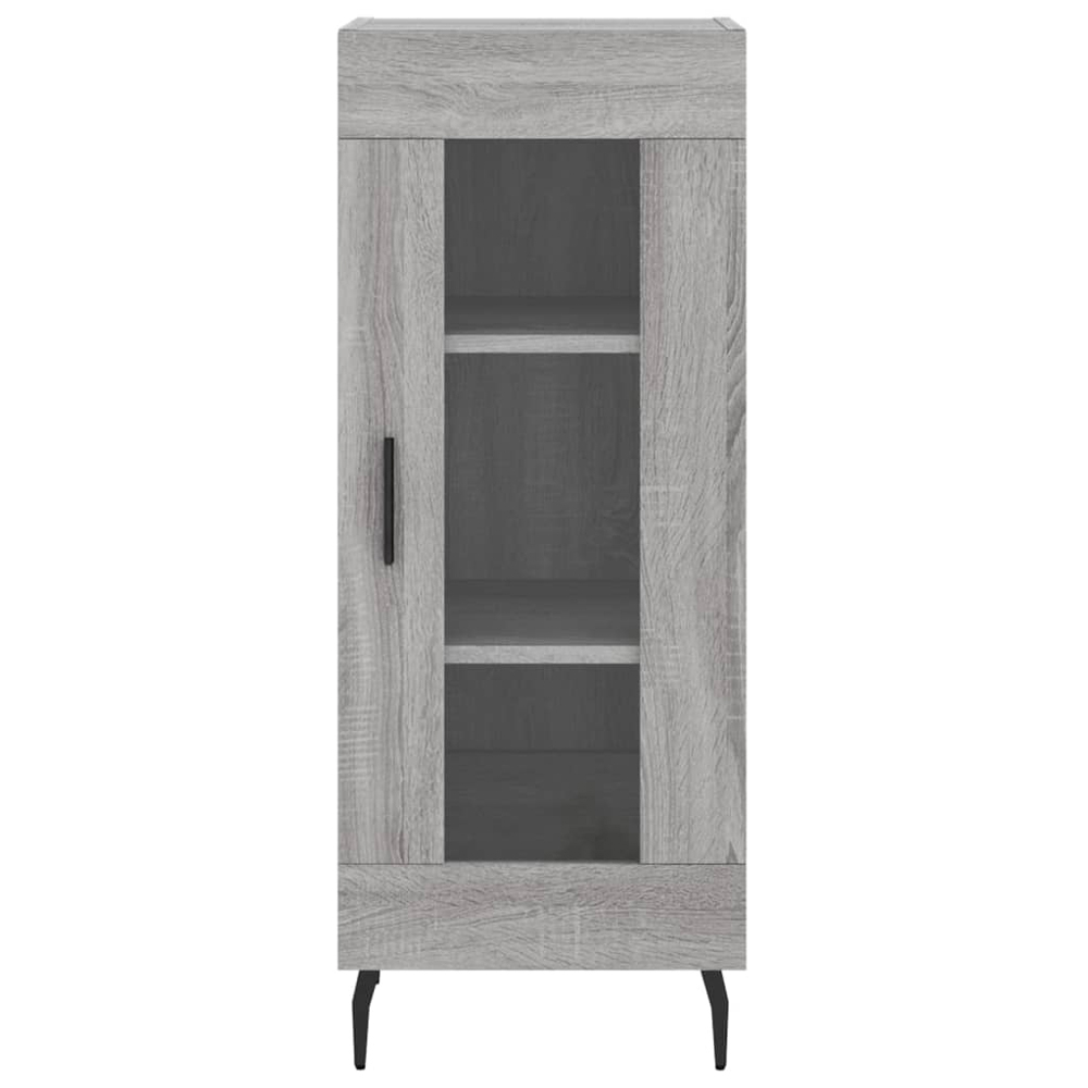 vidaXL 2 Glass Door Grey Sonoma Highboard Image 8