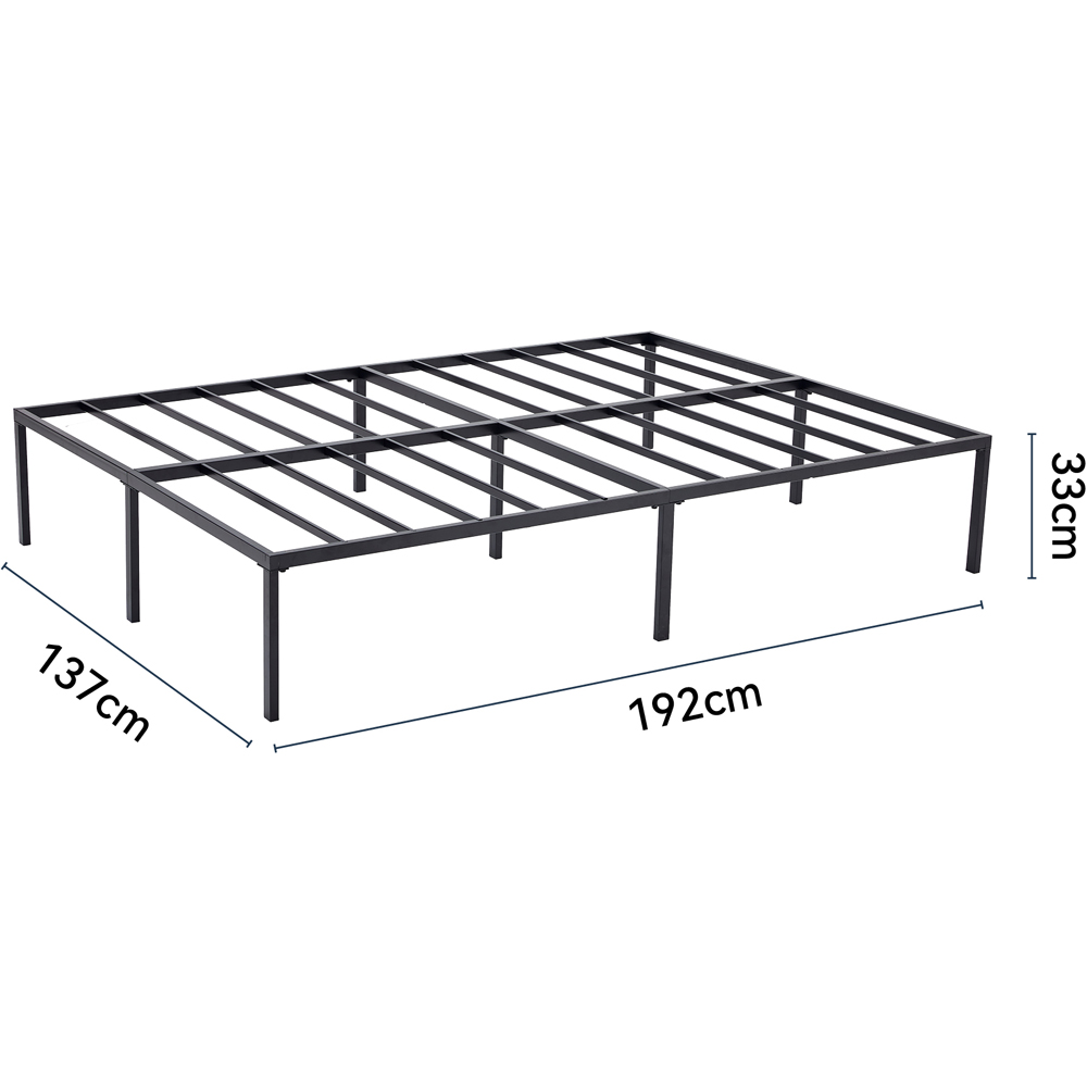 Brooklyn Florence Double Black Metal Bed Frame Image 7